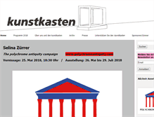 Tablet Screenshot of kunstkasten.ch